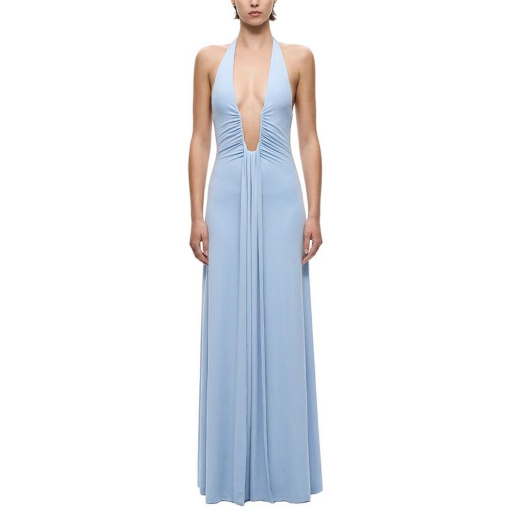 Misha Womens  The 'Jennifer' Cupro Dress, Blue